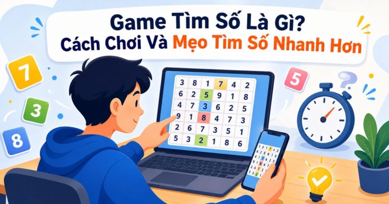 Người chơi trò tìm số trên máy tính và điện thoại