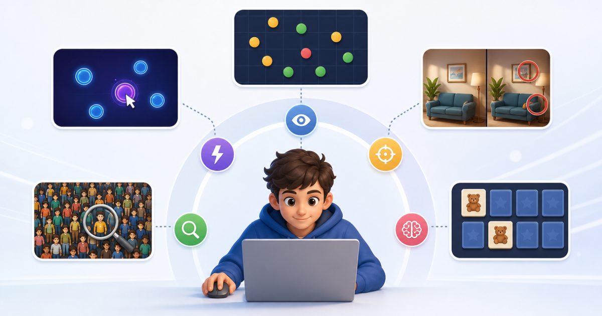 Những trò chơi phản xạ và quan sát nào có thể chơi ngay trên web?